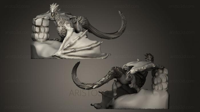 Figurines of griffins and dragons (STKG_0024) 3D model for CNC machine
